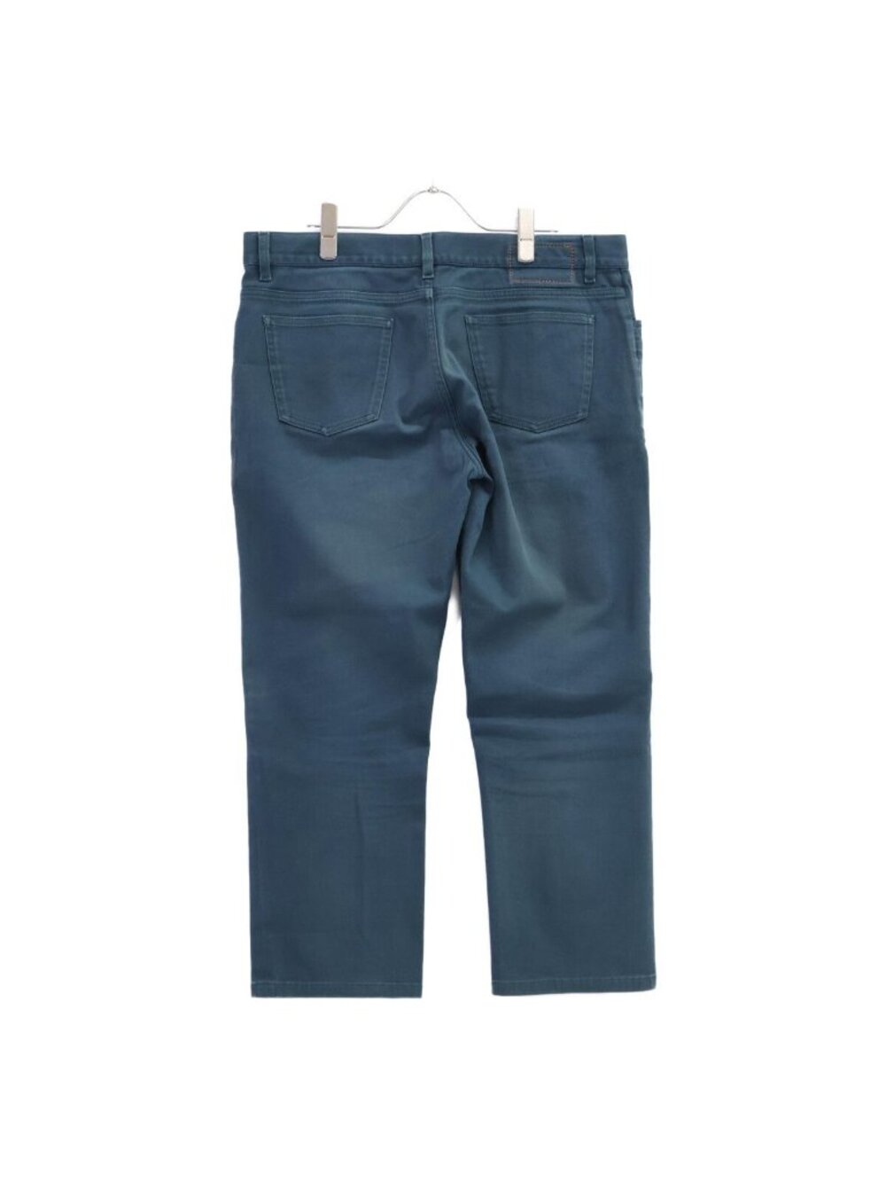 Hermes Series Button Green Denim Pants 44 View 2